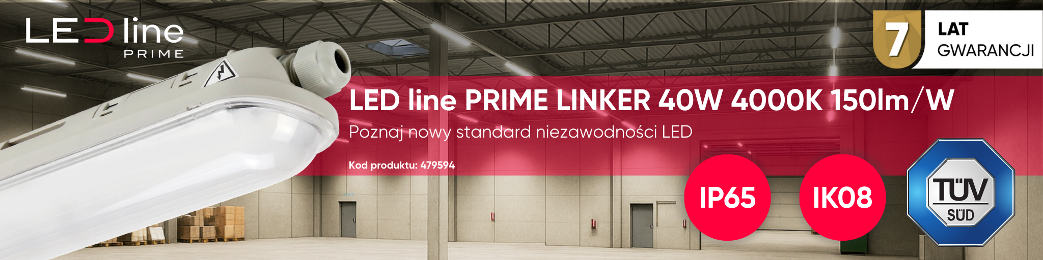 Oprawa hermetyczna LED Linker 40W 